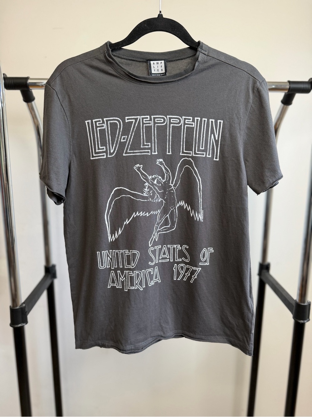 Amplified Led Zeppelin 1977 United States of America Graphic Band T-Shirt XS
